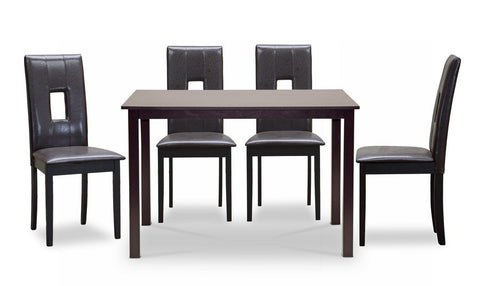 Baxton Studio 5PC Bellar Dining Set - Dine in Style Store
