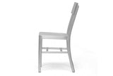 Baxton Studio Helios Modern Aluminum Dining Chair - Dine in Style Store