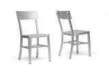 Baxton Studio Helios Modern Aluminum Dining Chair - Dine in Style Store