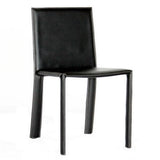 Baxton Studio Regal Black Leather Dining Chair - Dine in Style Store