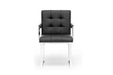 Baxton Studio Collins Black Mid-Century Modern Accent Chair - Dine in Style Store