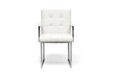 Baxton Studio Collins Ivory Mid-Century Modern Accent Chair - Dine in Style Store