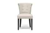 Baxton Studio Philippa Beige Linen Dining Chair - Dine in Style Store