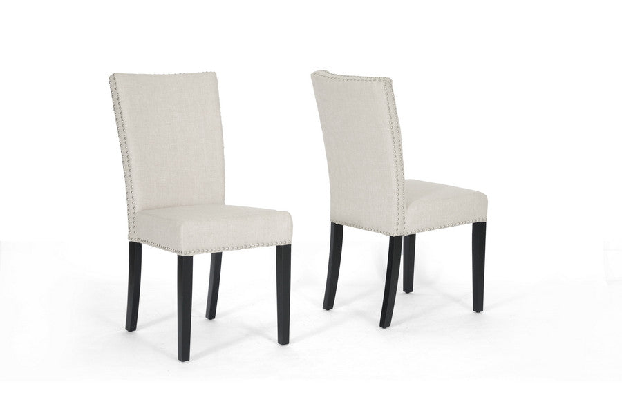 Baxton Studio Harrowgate Beige Linen Modern Dining Chair - Dine in Style Store