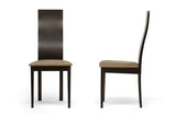 Baxton Studio Geneva Dark Brown Modern Dining Chair - Dine in Style Store