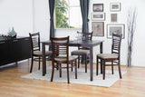 Baxton Studio Cathy Brown Wood Modern 5 Piece Dining Set - Dine in Style Store