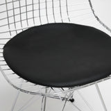 Baxton Studio Avery Mid-Century Modern Wire Chair with Black Cushion - Dine in Style Store