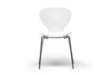 Baxton Studio Boujan White Plastic Modern Dining Chair - Dine in Style Store