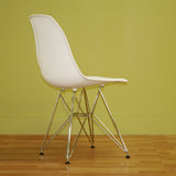 Baxton Studio Azzo White Plastic Mid-Century Modern Side Chair - Dine in Style Store