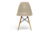 Baxton Studio Azzo Beige Plastic Mid-Century Modern Shell Chair - Dine in Style Store