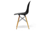 Baxton Studio Azzo Black Plastic Mid-Century Modern Shell Chair - Dine in Style Store