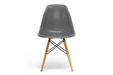 Baxton Studio Azzo Grey Plastic Mid-Century Modern Shell Chair - Dine in Style Store