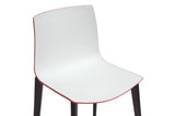 Baxton Studio Soren White and Red Modern Dining Chair - Dine in Style Store