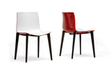 Baxton Studio Soren White and Red Modern Dining Chair - Dine in Style Store