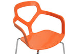 Baxton Studio Miami Orange Plastic Modern Dining Chair - Dine in Style Store