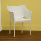 Baxton Studio White Molded Plastic Arm Chair - Dine in Style Store