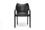 Baxton Studio Limerick Black Plastic Stackable Modern Dining Chair - Dine in Style Store