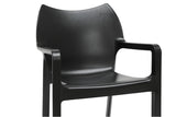 Baxton Studio Limerick Black Plastic Stackable Modern Dining Chair - Dine in Style Store