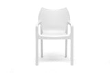 Baxton Studio Limerick White Plastic Stackable Modern Dining Chair - Dine in Style Store