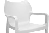 Baxton Studio Limerick White Plastic Stackable Modern Dining Chair - Dine in Style Store