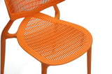 Baxton Studio Neo Orange Plastic Modern Dining Chair - Dine in Style Store