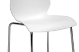 Baxton Studio Overlea White Plastic Modern Dining Chair - Dine in Style Store