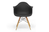 Baxton Studio Pascal Black Plastic Mid-Century Modern Shell Chair - Dine in Style Store