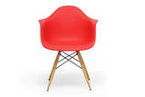 Baxton Studio Pascal Red Plastic Mid-Century Modern Shell Chair - Dine in Style Store