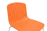 Baxton Studio Ximena Orange Plastic Modern Dining Chair - Dine in Style Store