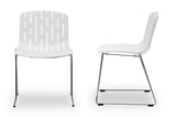 Baxton Studio Ximena White Plastic Modern Dining Chair - Dine in Style Store