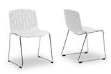 Baxton Studio Ximena White Plastic Modern Dining Chair - Dine in Style Store