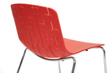 Baxton Studio Florissa Red Plastic Modern Dining Chair - Dine in Style Store