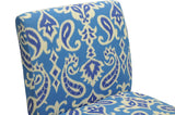 Baxton Studio Phaedra Paisley Ikat Modern Slipper Chair - Dine in Style Store