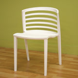 Baxton Studio Ofilia White Plastic Chair - Dine in Style Store