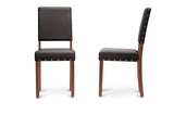 Baxton Studio Walter Dark Brown Modern Dining Chair - Dine in Style Store