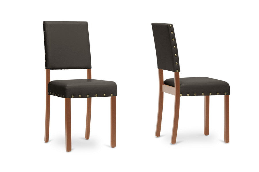 Baxton Studio Walter Dark Brown Modern Dining Chair - Dine in Style Store