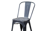 Baxton Studio French Industrial Bistro Chair in Antique Black - Dine in Style Store