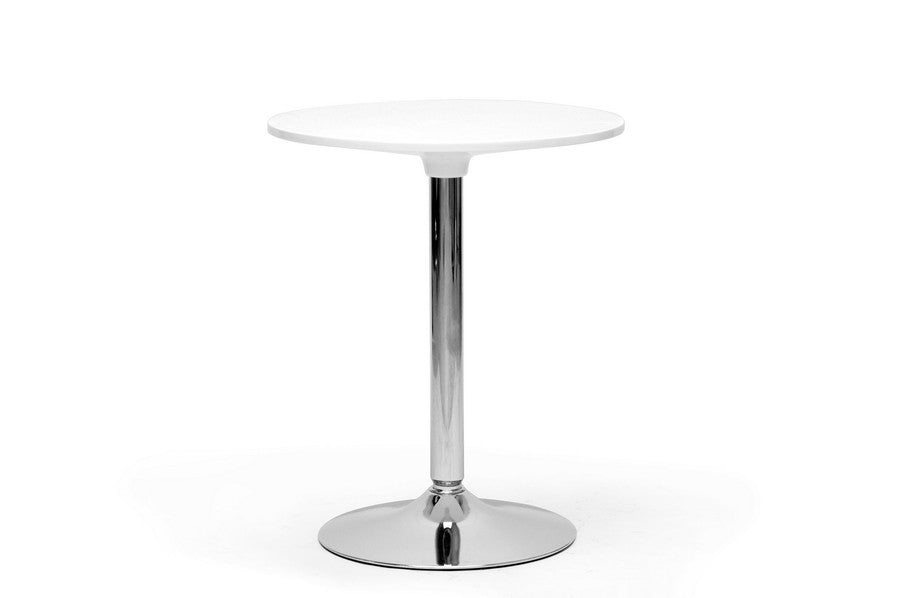 Baxton Studio Ji Small White Modern Bistro Table - Dine in Style Store