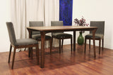 Baxton Studio  Mier Brown 5 Piece Modern Dining Set - Dine in Style Store