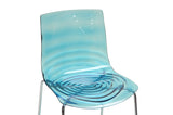 Baxton Studio Marisse Blue Plastic Modern Dining Chair - Dine in Style Store