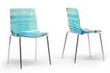 Baxton Studio Marisse Blue Plastic Modern Dining Chair - Dine in Style Store