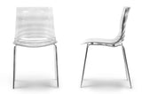 Baxton Studio Marisse Clear Plastic Modern Dining Chair - Dine in Style Store