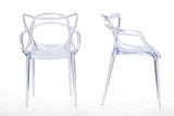 Baxton Studio Electron Clear Plastic Contemporary Dining Chair - Dine in Style Store