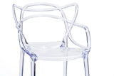 Baxton Studio Electron Clear Plastic Contemporary Dining Chair - Dine in Style Store