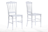 Baxton Studio Crystal Clear Plastic Contemporary Dining Chair - Dine in Style Store