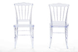 Baxton Studio Crystal Clear Plastic Contemporary Dining Chair - Dine in Style Store