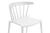 Baxton Studio Finchum White Plastic Stackable Modern Dining Chair - Dine in Style Store