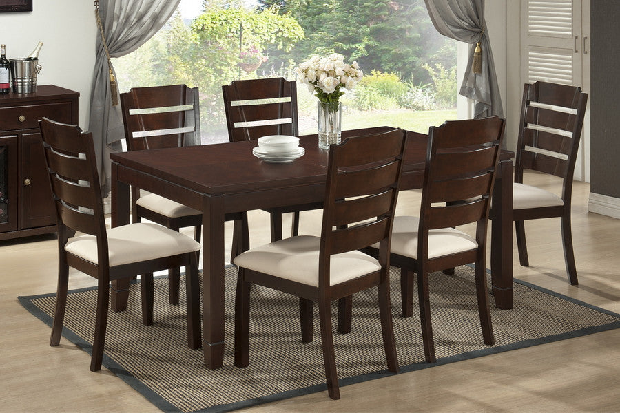 Baxton Studio Victoria 7-Piece Wood Modern Dining Set - Dine in Style Store