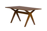 Baxton Studio Lucas Mid-Century Style "Walnut" Brown  Dining Table - Dine in Style Store