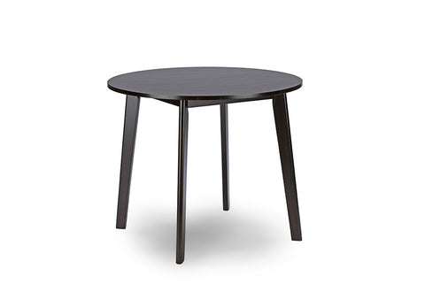 Baxton Studio Debbie Mid-Century Dark Brown Wood Round Dining Table - Dine in Style Store